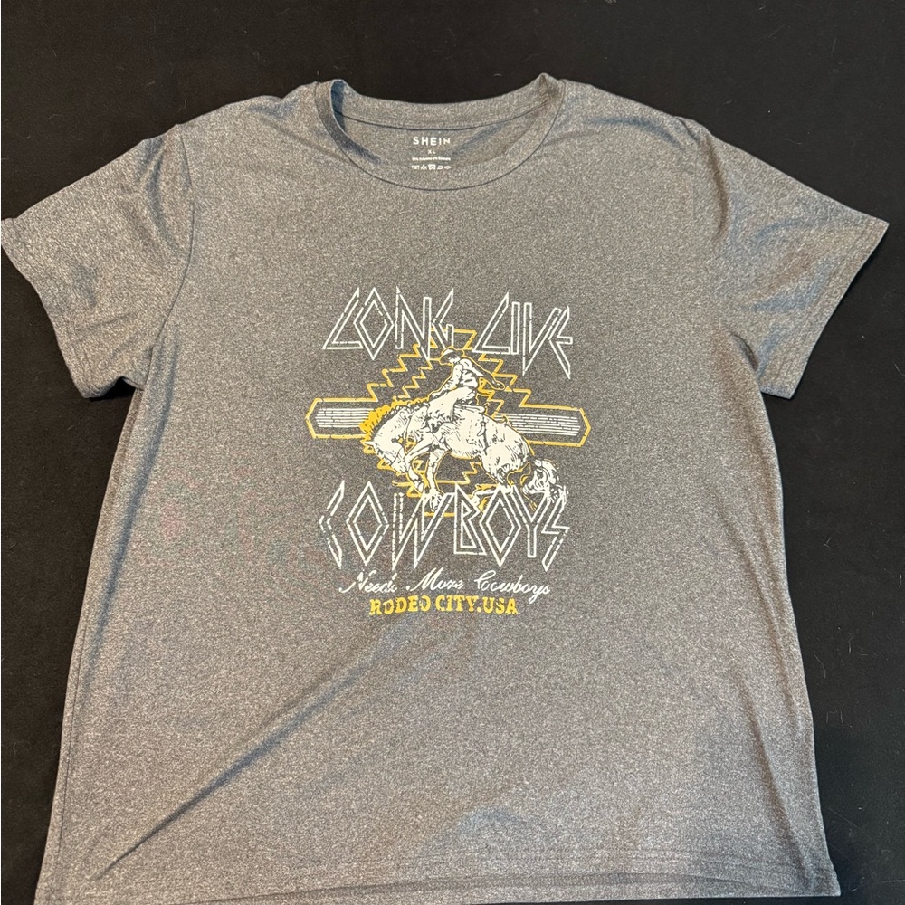 SHEIN Heather Gray T-Shirt